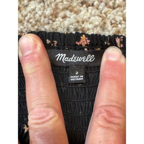 MADEWELL Jumper/Dress pants, size 2, flowy and comfy!  Floral Design - Picture 4 of 8